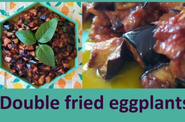 Double Fried Egglplants🍆🍅 [Melenzane a funghetto] - Italian recipe 🇮🇹