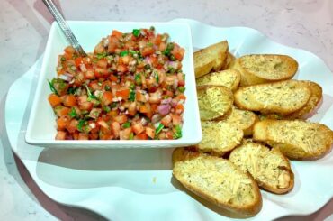 The BEST Italian Bruschetta | Easy Appetizer