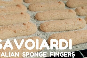SAVOIARDI Biscuits | Italian SPONGE FINGERS | Tiramisu LADYFINGERS