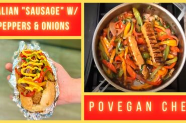 POV Vegan Cooking Channel | Hot Italian Sausage w/ Peppers & Onions