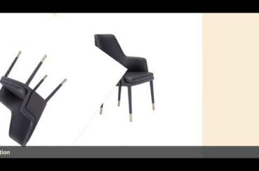 ✓Italian minimalist high-end dining chair