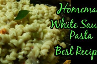 White Sauce Pasta recipe | Fusilli pasta |  Homemade |white sauce making| Roux making | Italian food