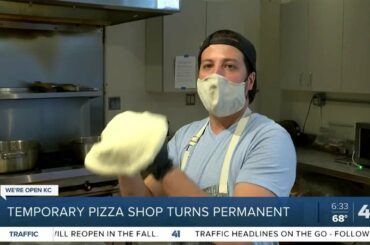 Temporary pizza shop turns permanent