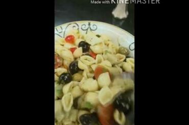 HOW TO MAKE ITALIAN PASTA SALAD WITH ARTICHOKE AND OLIVES, MY RECIPE DOWN 👇 DESCRIPTION THANK U.🥗🍅.