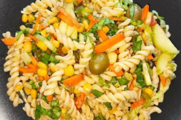 Pasta salad | Quick and Easy Italian Pasta Salad | Summer pasta Salad recipe | Trendy Blossoms