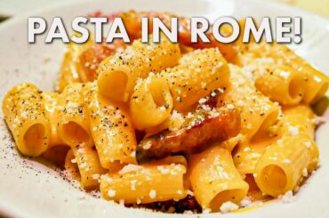 ROMAN FOOD: The Best Carbonara! | Colosseum + Forum Tour!