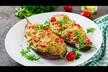 Stuffed Brinjal Recipe | Stuffed Eggplant Italian Recipes | Stuffed Eggplant