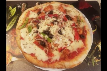 Italian chicken vegetable pizza whitout oven || Italian chicken vegetable recipe
