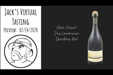 Tipple's Brews & Wine Virtual Wine Tasting July 14, 2020 - Cleto Chiarli, Lambrusco Grasparossa
