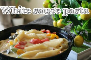 White sauce pasta | Italian Cuisine | Flavours from the kitchen.