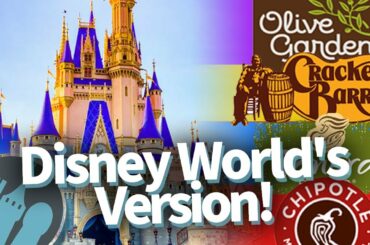 Disney World's Version of America's Most Popular Restaurants!