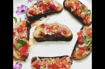 Bruschetta| Italian Recipe| Vegetarian Bruschetta| Vegan Bruschetta recipe| Bruschetta toppings