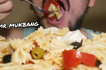 MUKBANG ITA | PASTA ALL'INSALATA (OLIVE E MOZZARELLA) EATING SOUNDS SHOW ITALIANO *ASMR CIBO ITA