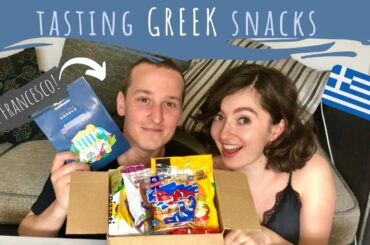 Trying Greek Snacks with an Italian - Snack Surprise UK