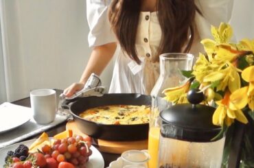 ITALIAN INSPIRED BREAKFAST 🇮🇹 | Frittata Recipe
