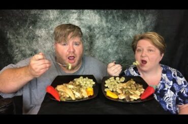 Chicken Marsala with Gnocchi mukbang y’all