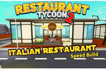 Italian Restaurant (One Story) Speed Build/Tutorial ll Restaurant Tycoon 2-Roblox