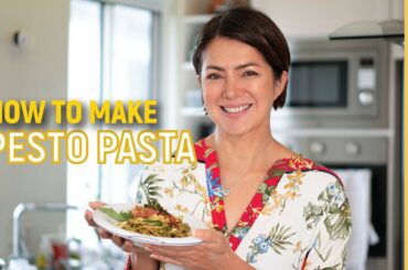 How to make PESTO PASTA: The Sicilian way // Alice Dixson