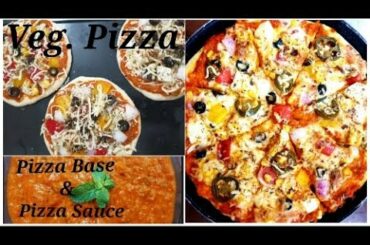 Veg. Pizza | Pizza Base | Pizza Sauce | Italian Cuisine
