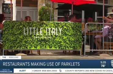Little Italy restaurants making used of parklets