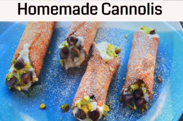 Homemade Cannoli Recipe - Italian pastry| Baked Homemade Cannolis | How To Make Cannoli Shells
