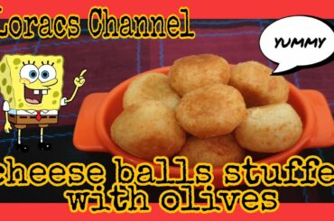 CHEESE BALLS STUFFED WITH GREEN OLIVES / Italian Recipe