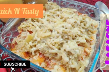 Lasagna only in 10 minutes। Vegetable lasagna using bread | Italian Starter recipe