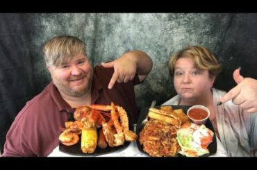 Seafood boil and Italian food style Q&A mukbang y’all