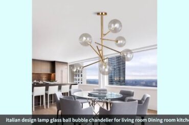✓italian design lamp glass ball bubble chandelier for living room Dinin