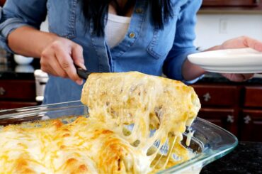 Baked Burritos Smothered w/ Creamy Sauce  | Wet Burrito Recipe | #WAB