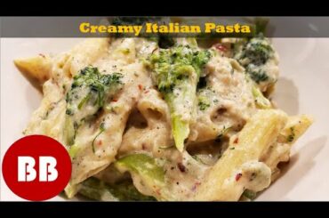 Creamy Italian Pasta | Veg Pasta in White Sauce | Broccoli Pasta | Italian Cuisine | Italian Food