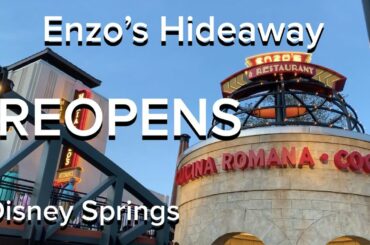Enzo's Hideaway REOPENS at Disney Springs