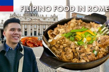 Filipino Food in ROME?! | Sarap Filipino Restaurant in Rome, Italy!