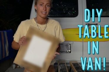 OUTDOOR DINING IN THE VAN!