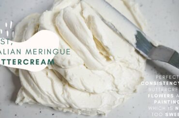 Best Italian Buttercream Recipe that's not too sweet! Perfect for buttercream flowers and paintings