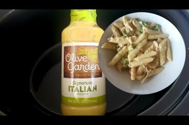 CROCKPOT OLIVE GARDEN ITALIAN CHICKEN AND PASTA | SLOW COOKER RECIPE