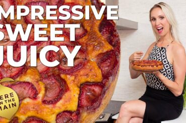 ITALIAN SUMMER STRAWBERRY CAKE RECIPE with ricotta | An Impressive Make Ahead Dessert