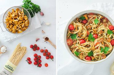 LINGUINE WITH CHANTERELLE MUSHROOMS