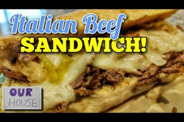 BEST Italian Beef Sandwich in the Crock Pot! - OurHouse Channel