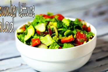 Healthy American Lettuce Salad With Italian Salad Dressing Recipe | Weight Loss Easy Salad Recipes