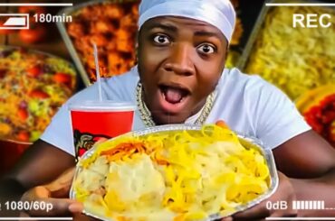 PARMESAN CHICKEN FETTUCCINE PASTA 🍝 MUKBANG | FAZOLI'S ITALIAN RESTAURANT **Food Review**