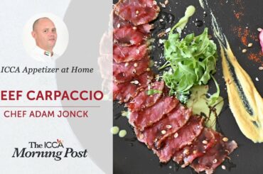 Beef Carpaccio | ICCA Dubai