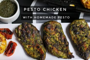 How To Make Pesto Chicken With Homemade Pesto | Italian Style Chicken Recipe | Chicken recipes