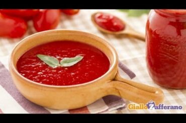 Canned tomato sauce - recipe