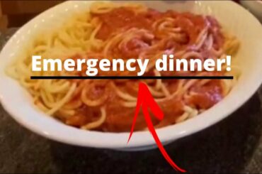 Making Italian pasta for an *EMERGENCY* dinner