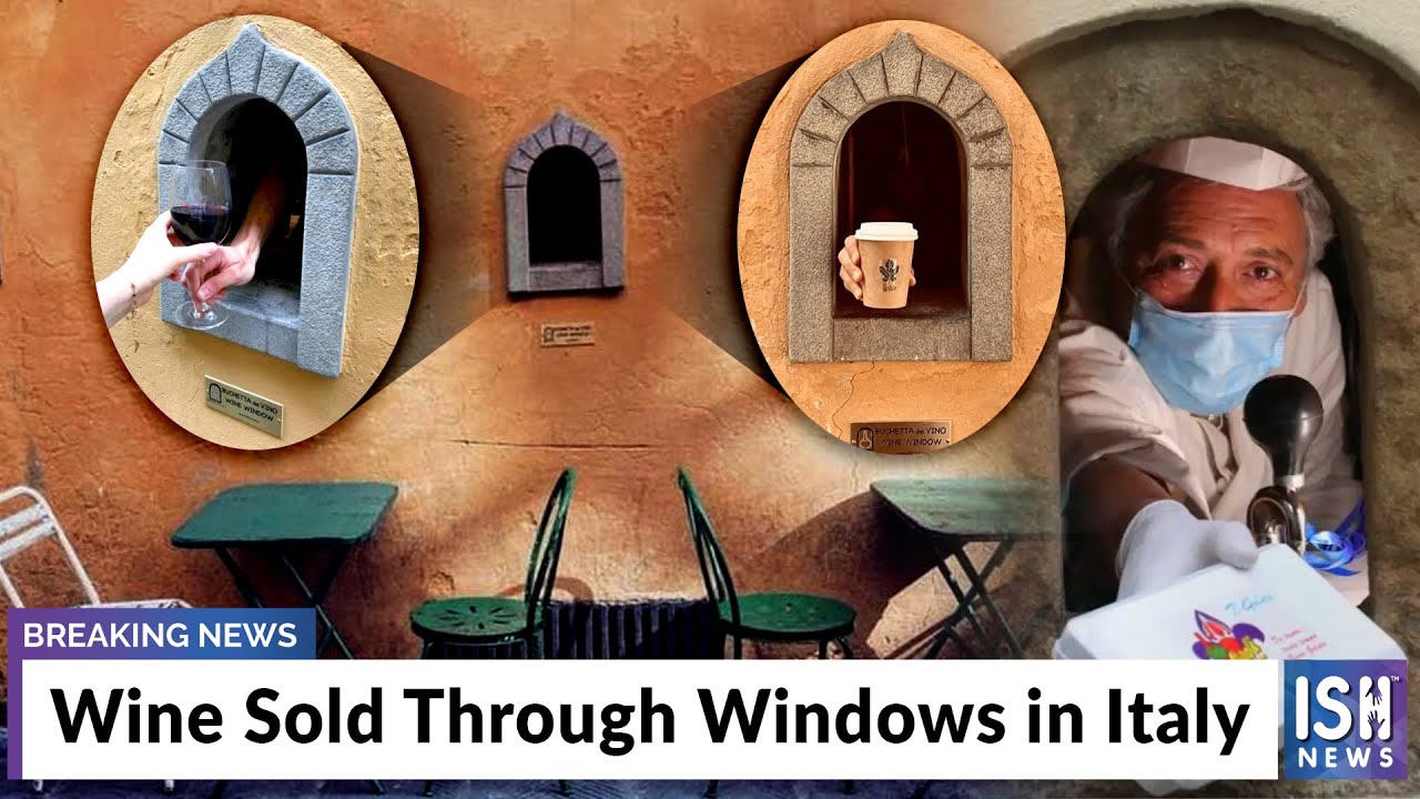 Wine Sold Through Windows in Italy Wine Sold Through Windows in Italy