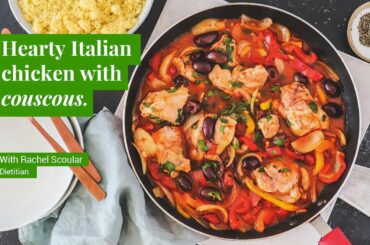 Hearty Italian chicken with couscous