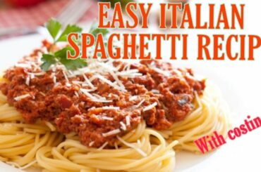 ITALIAN SPAGHETTI EASY RECIPE💯 WITH COSTING