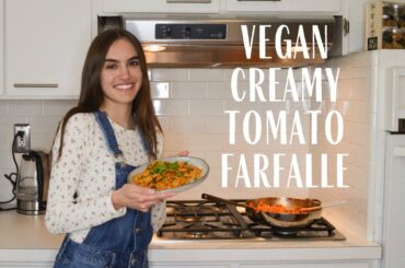 vegan creamy tomato pasta (your friends will thank you)