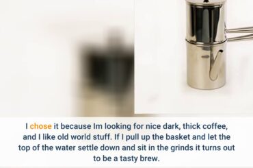 Neapolitan Coffee Maker 1-2 Cup Size - Stainless Steel - Made in Italy